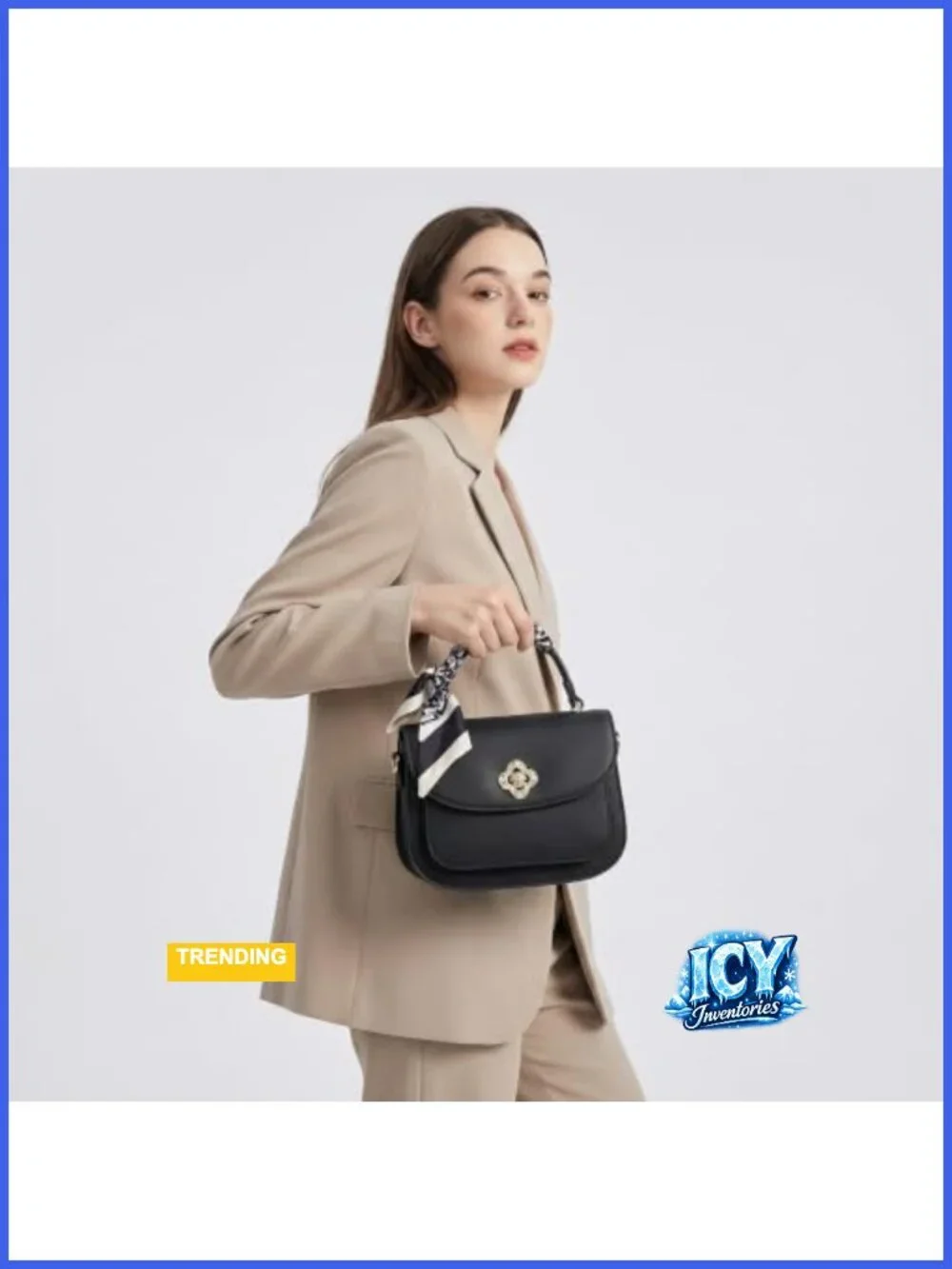 Women's Vintage Crossbody Satchel Top-Handle Handbag with Adjustable Strap,